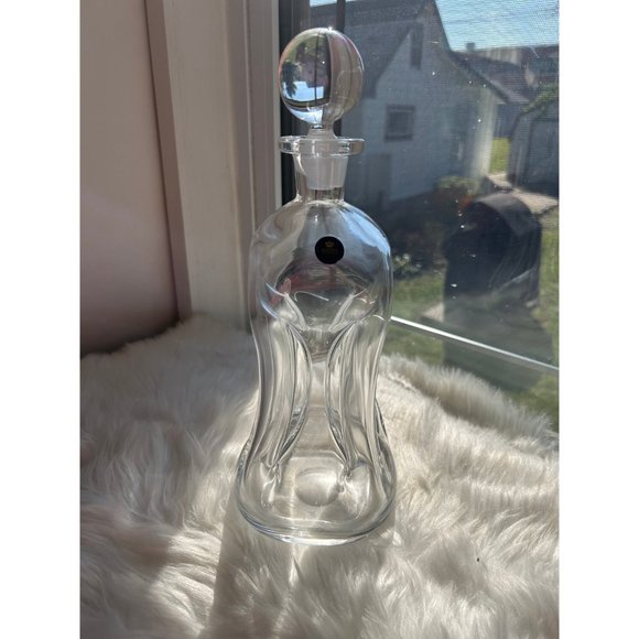 Royal Copenha glass decanter whisky alcohol bar cart MCM clear glass - Picture 3 of 7